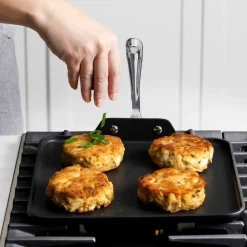 All-Clad HA1 Expert Cookware, Nonstick Square Griddle, 11 inch