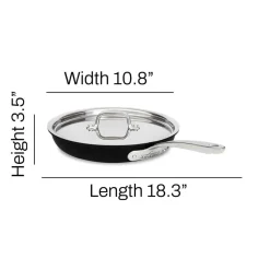 All-Clad 10-Inch Fry Pan with Lid / NS Pro, Nonstick Cooking