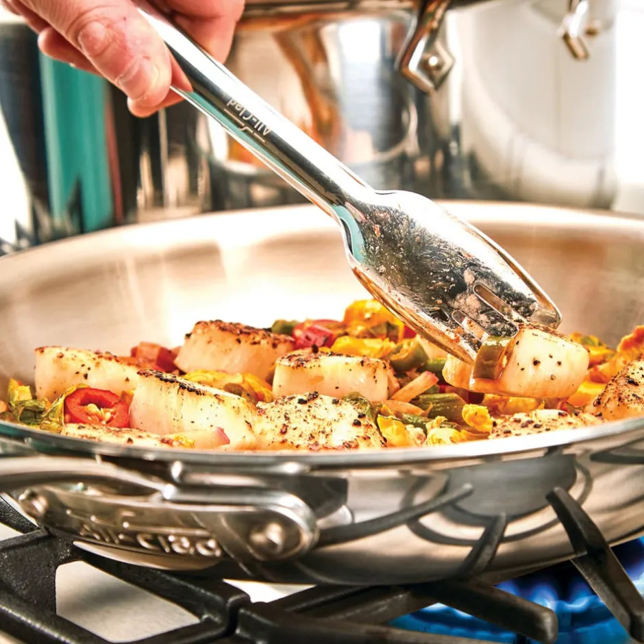 All-Clad 10.5 inch Skillet - Stainless Steel | 3-ply Bonded Cookware