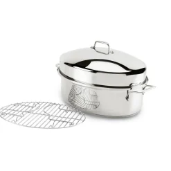 All-Clad 15-Inch Stainless Steel Oval Roaster I
