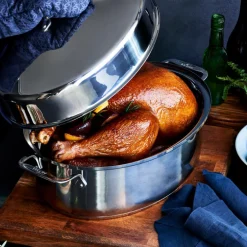 All-Clad 15-Inch Stainless Steel Oval Roaster I