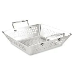 All-Clad 11-Inch Stainless Steel Square Basket / Outdoor BBQ Accessory