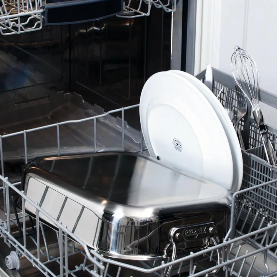 All-Clad Large Stainless Steel Roaster Pan with Rack |