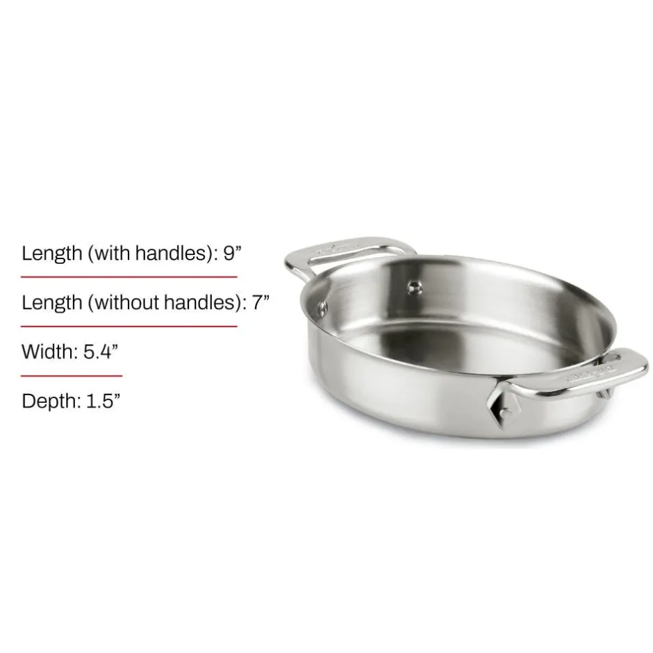 All-Clad Mini Oval Bakers Set / Elegant Stainless Steel Serveware