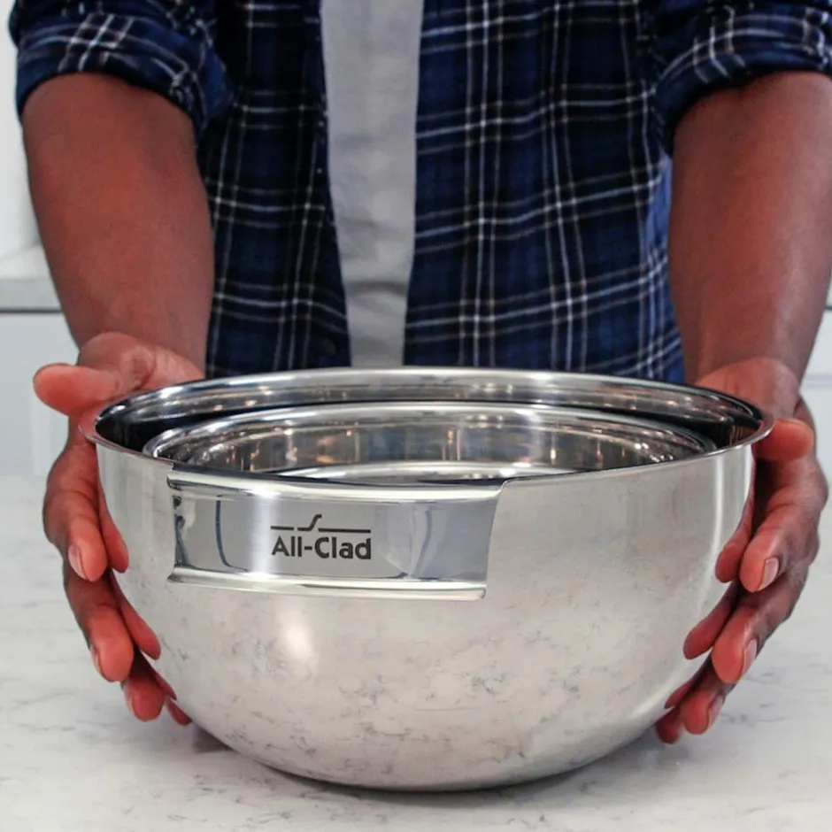 All-Clad Mixing Bowls | Stainless Steel Mixing Bowls Set |
