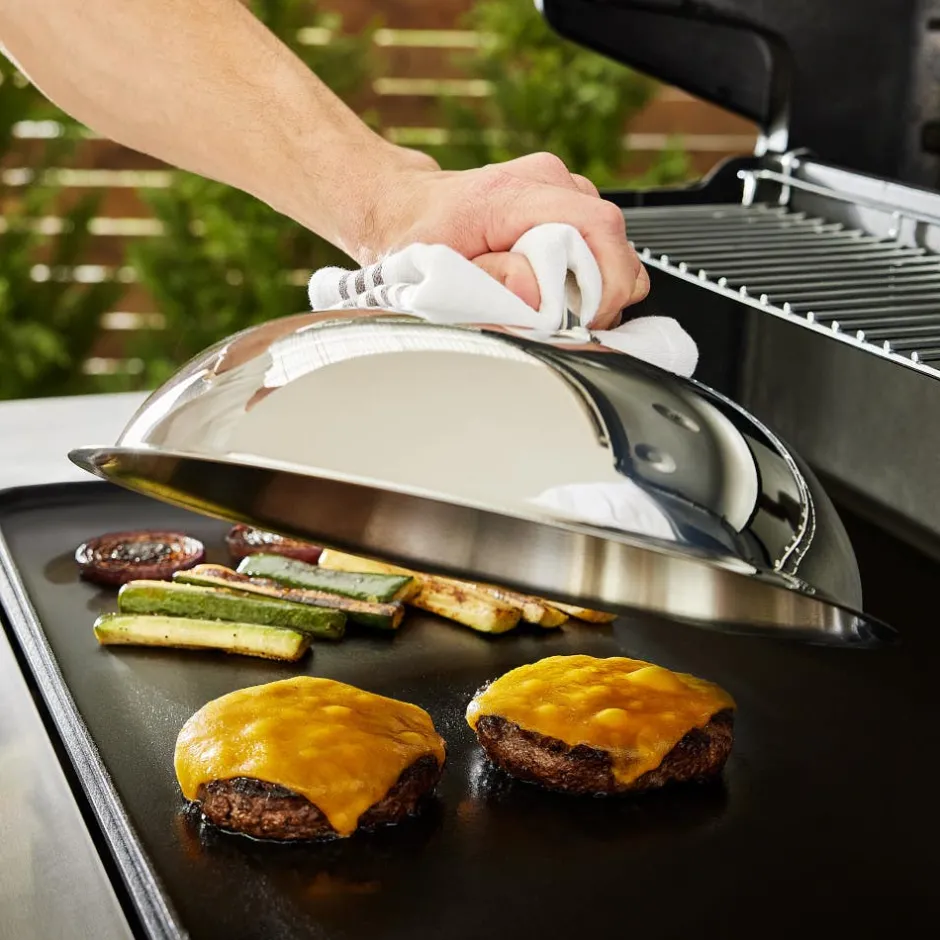 All-Clad Outdoor Accessories, Stainless Steel Domed Melting Lid, 12.5 inch