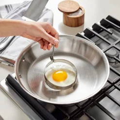 All-Clad Outdoor Accessories, Stainless Steel 4 inch Egg Ring Set, 2 Piece
