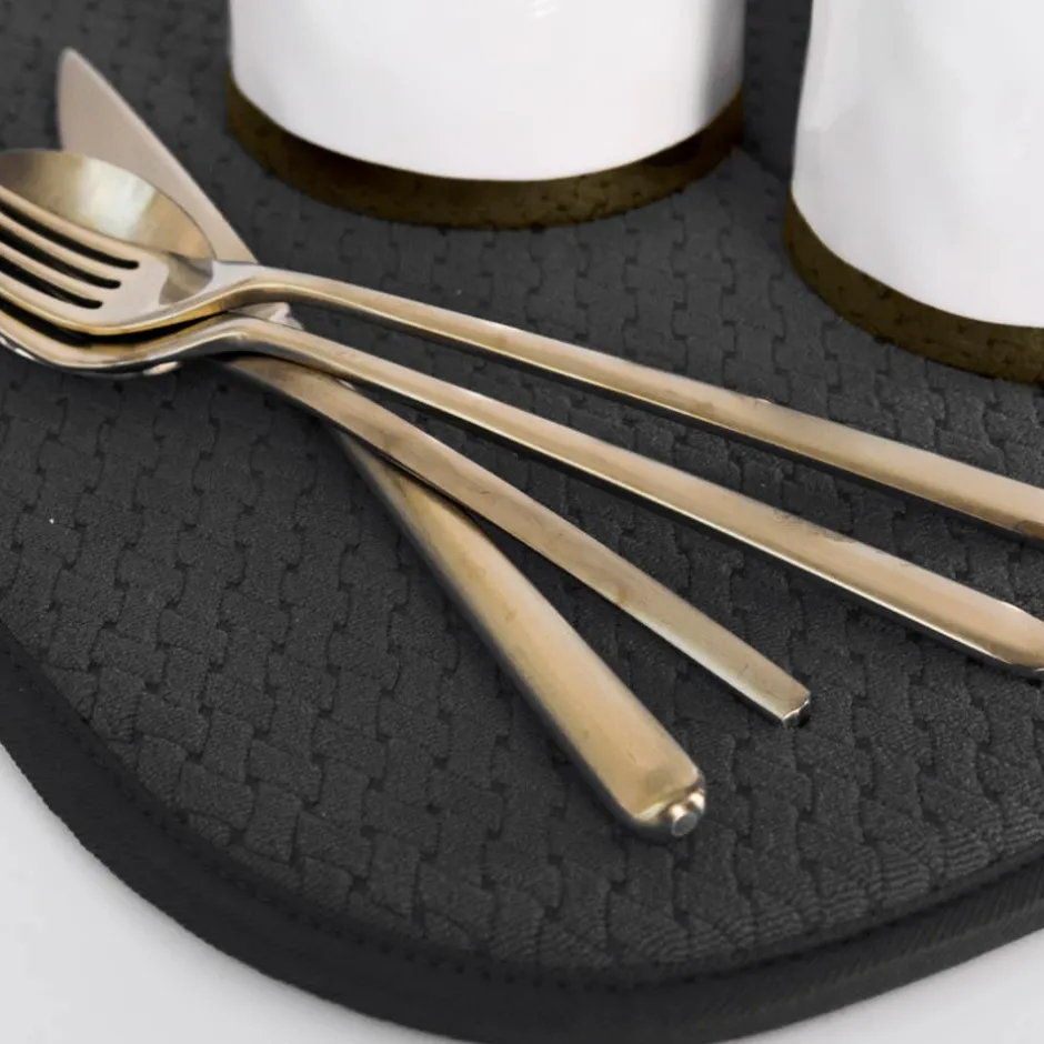 All-Clad 2-Pack Black Drying Mat Set / Absorbent, Quick-Dry Solution for Your Kitchen