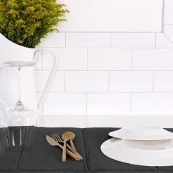 All-Clad 2-Pack Black Drying Mat Set / Absorbent, Quick-Dry Solution for Your Kitchen