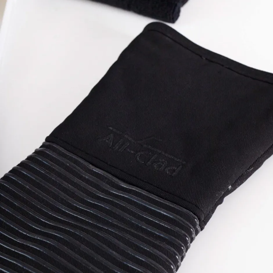 All-Clad 2-Pack Black Oven Mitt Set / Ultimate Heat Protection with