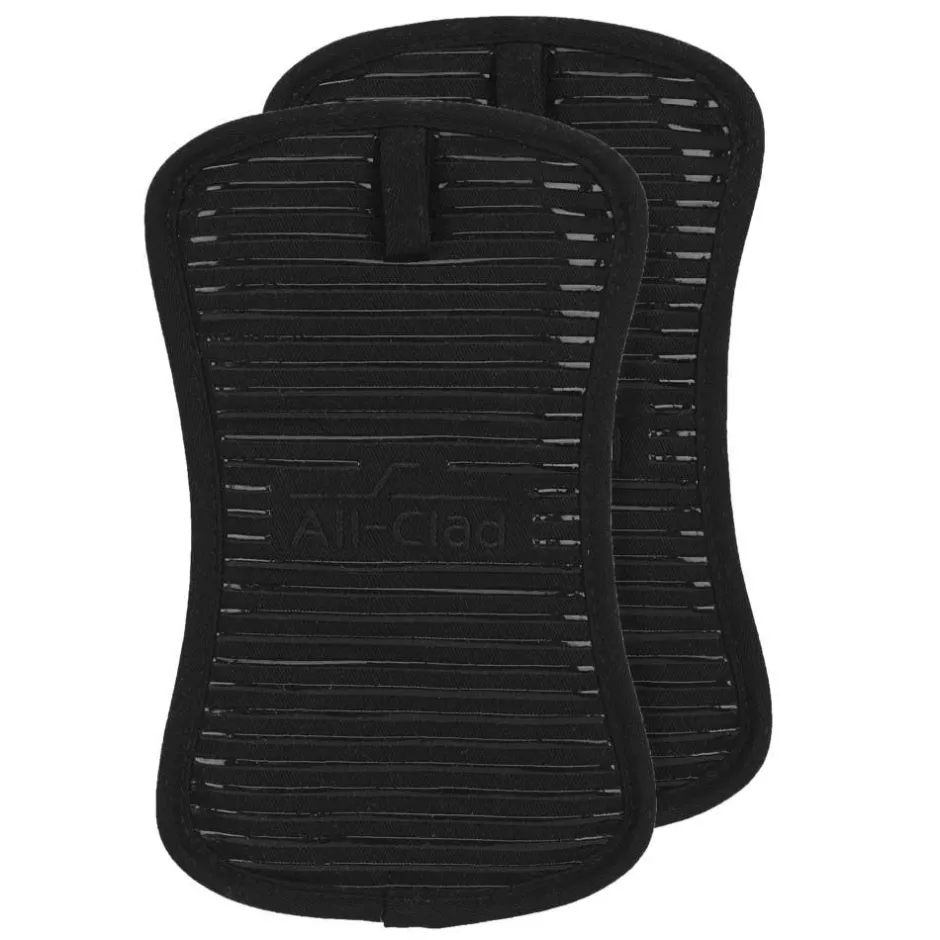 All-Clad 2-Pack Black Potholder Set / Heat-Resistant Kitchen Essentials