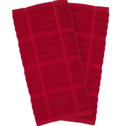 All-Clad 2-Pack Chilli Red Kitchen Towel Set / Stylish, High-Quality Kitchen Towels