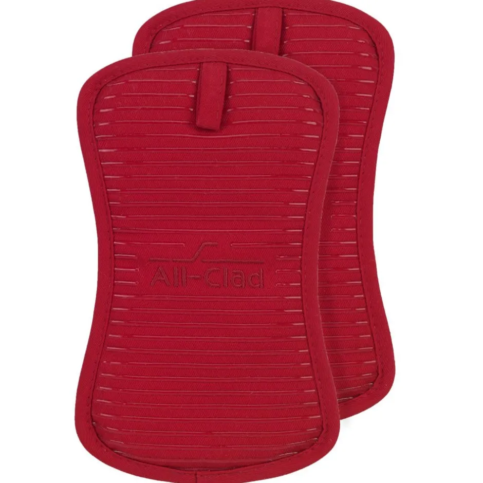 All-Clad 2-Pack Chilli Red Potholder Set / Colourful, Heat-Safe Kitchen Must-Have