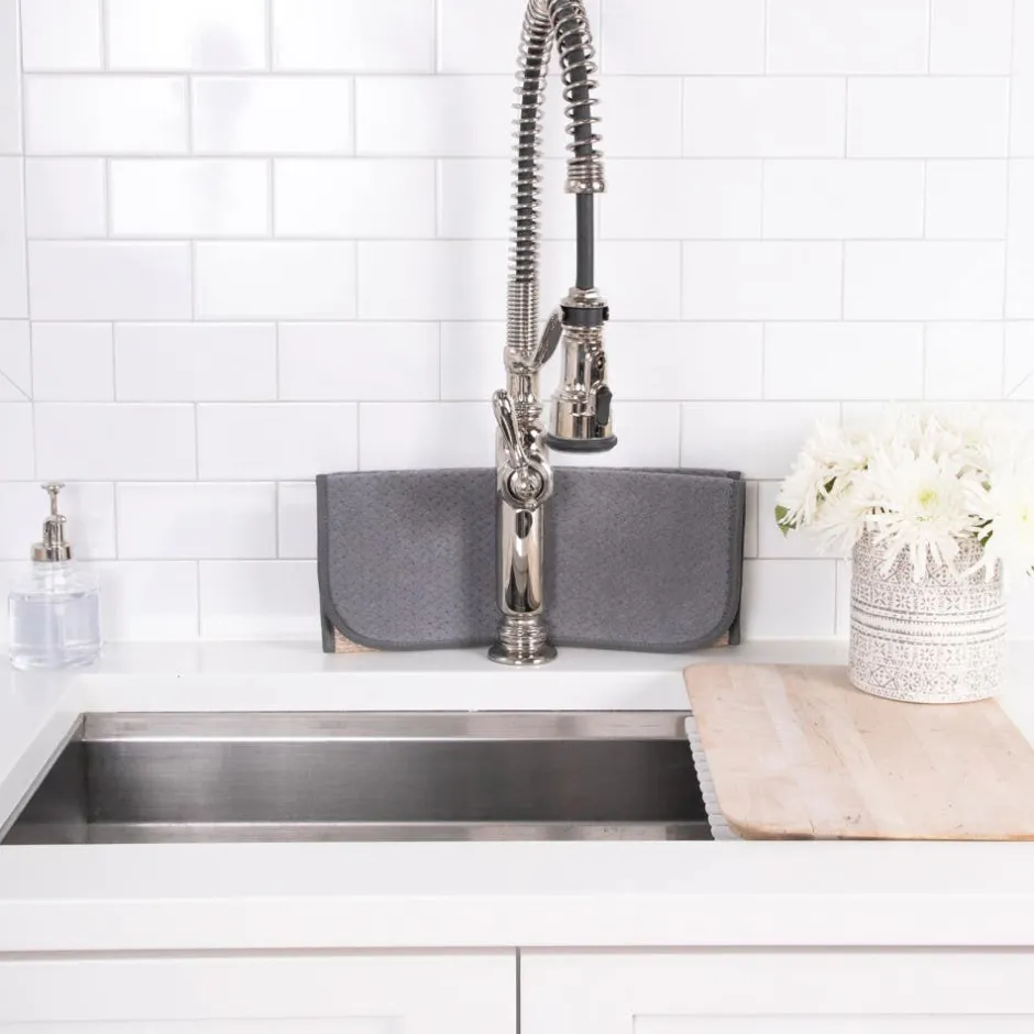 All-Clad 2-Pack Pewter Grey Drying Mat Set / Modern Look and Superior Drying Performance