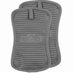 All-Clad 2-Pack Pewter Grey Potholder Set / Elegant and Effective Heat Protection