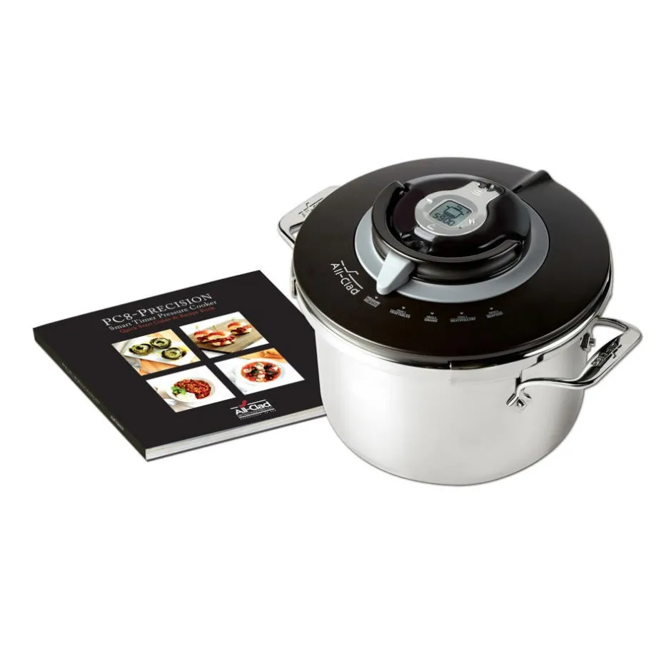 All-Clad PC8-Precision Stainless Steel Stovetop Pressure Cooker |