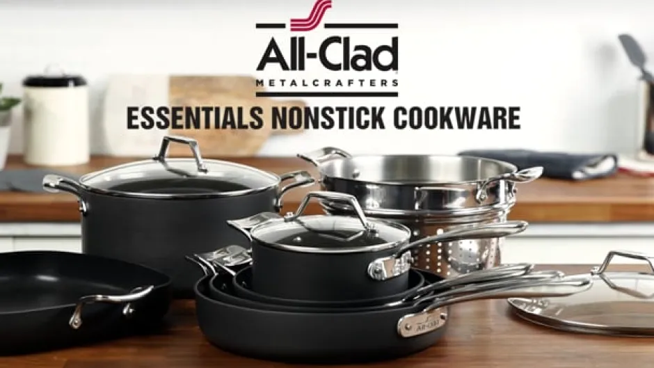 All-Clad 10-Piece Essentials Nonstick Cookware Set I