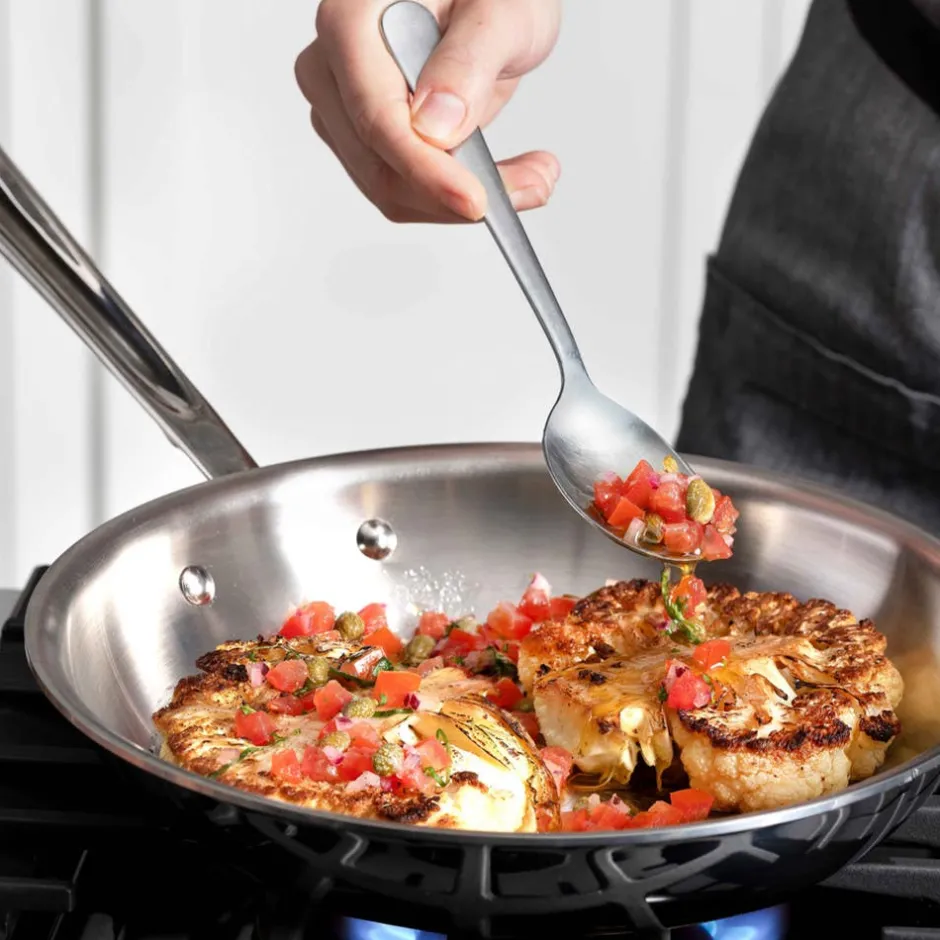 All-Clad 2-Piece Fry Pan Set / D3 Stainless Steel (10-inch and 12-inch)