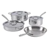 All-Clad 7-Piece Pots and Pans Set / D3 Stainless Everyday Collection