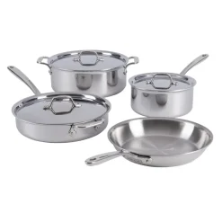 All-Clad 7-Piece Pots and Pans Set / D3 Stainless Everyday Collection