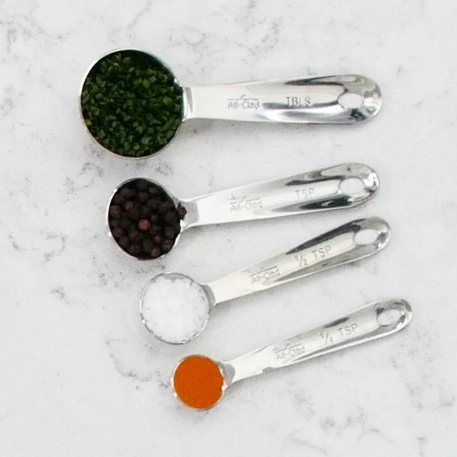 All-Clad 4-Piece Stainless Steel Measuring Spoon Set I