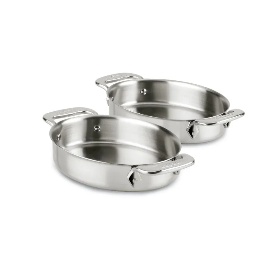 All-Clad 2-Piece Stainless Steel Mini Oval Baker Set I