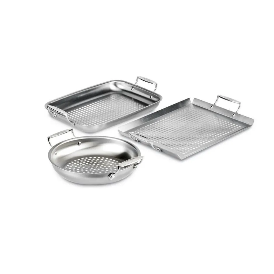 All-Clad 3-Piece Stainless Steel Outdoor Set / BBQ Essentials
