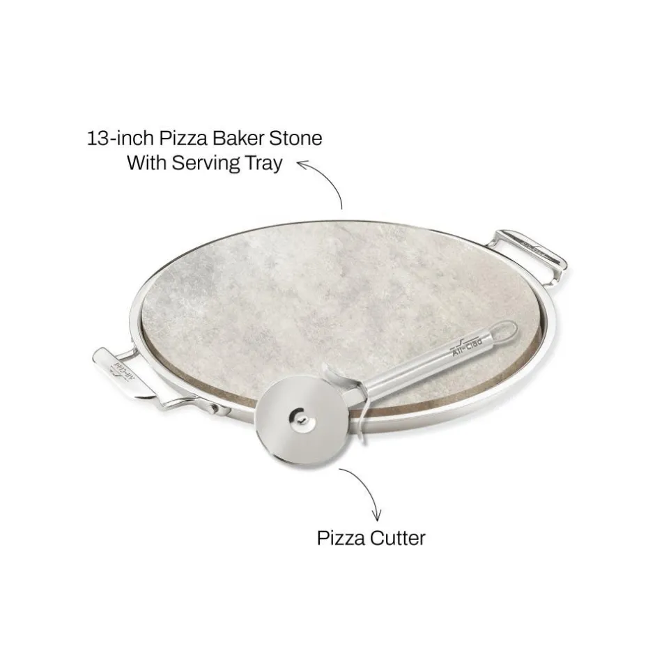 All-Clad Pizza Stone Set / Bake and Serve Perfect Pizzas with