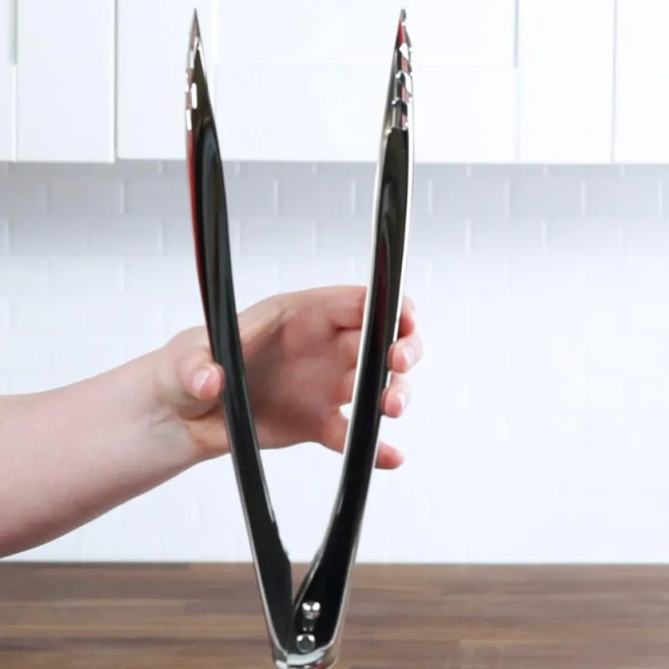 All-Clad Precision Stainless Steel Tools, Locking Tongs, 12 inch
