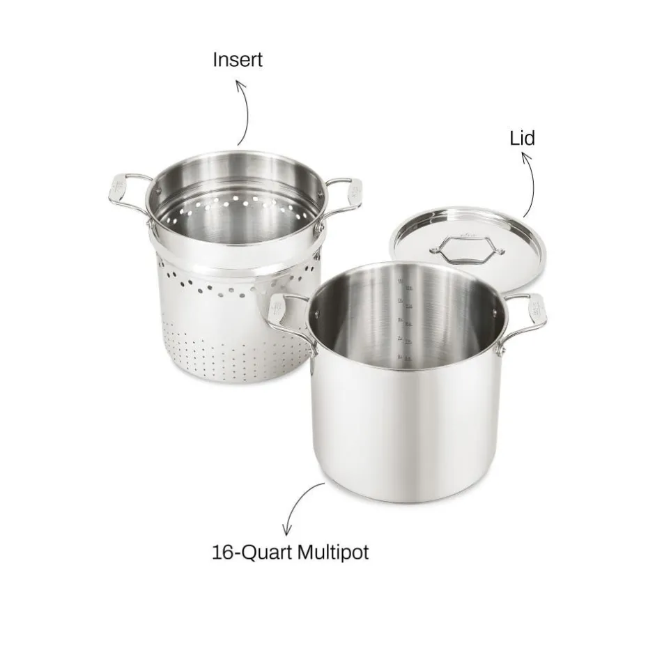 All-Clad 16-Quart Multipot with Insert / Large Capacity, Durability