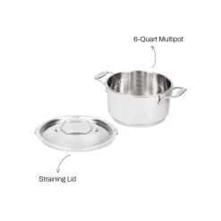 All-Clad 6-Quart Multipot with Straining Lid / Effortless Cooking by