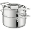All-Clad 3-Quart Steamer Set / D5 Polished Stainless Cooking Essential