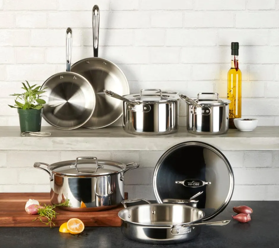 All-Clad 3-Quart Steamer Set / D5 Polished Stainless Cooking Essential