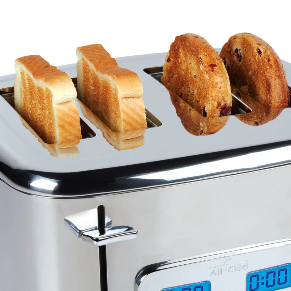All-Clad 4 Slice Toaster, Stainless Steel, Digital I