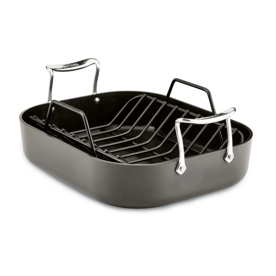 All-Clad Small Roaster with Rack / Essentials Nonstick for Perfect Roasts