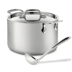 All-Clad Soup Pot and Ladle Set / 4-Quart Stainless Steel Cooking Essentials