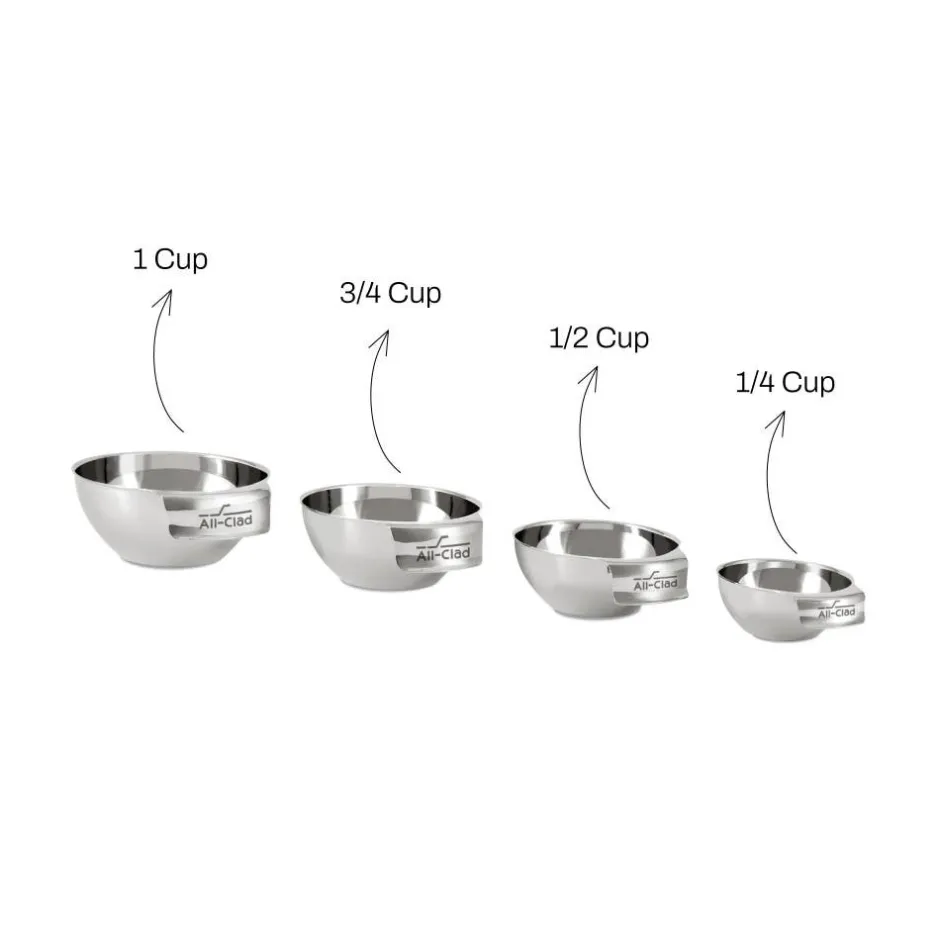 All-Clad Stainless Steel Mini Measuring Bowl Set - 4 Piece |