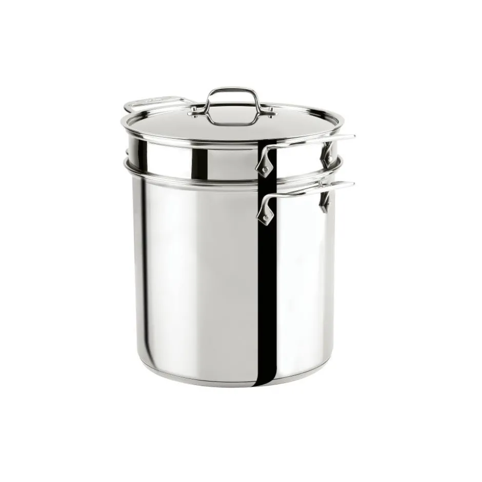 All-Clad Stainless Steel Multi-Pot With Steamer Insert, 12 Qt |
