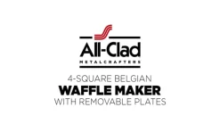 All-Clad Stainless Steel Waffle Maker with Removable Plates |
