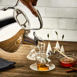 All-Clad Stovetop Tea Kettle, 2 Qt Stainless Steel Tea Kettle |