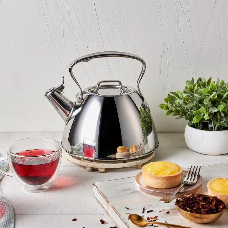 All-Clad Stovetop Tea Kettle, 2 Qt Stainless Steel Tea Kettle |