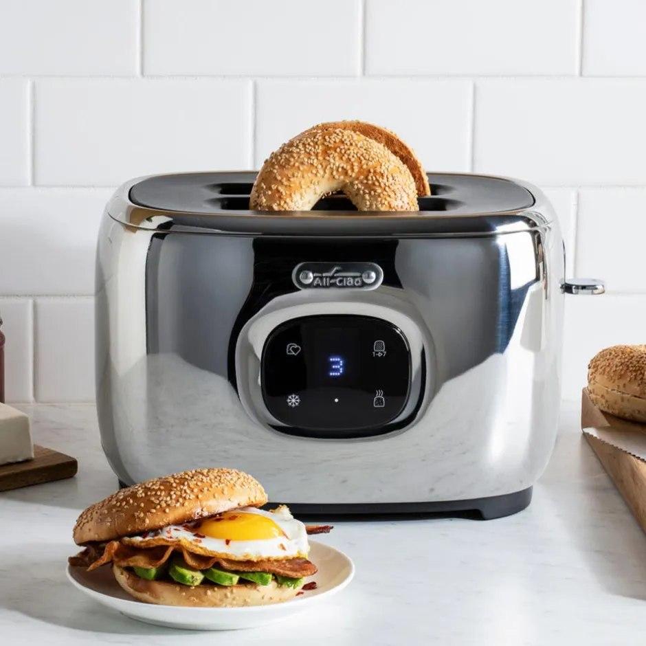 All-Clad Touchscreen 2 Slice Toaster; Stainless Steel; 7 Browning Levels